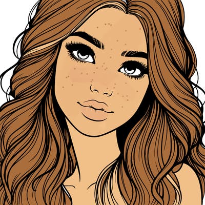 beautiful realistic girl