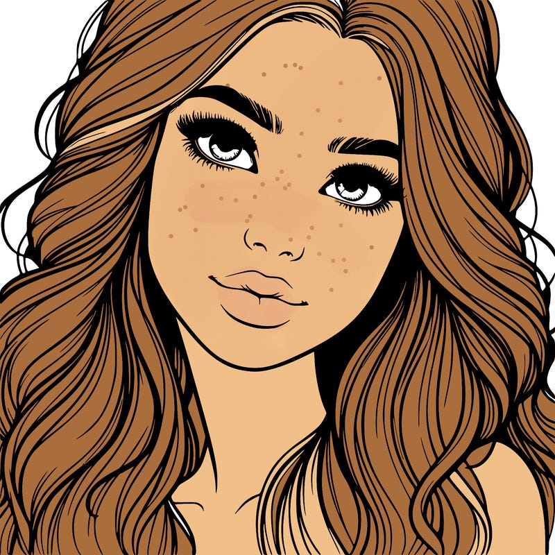 beautiful realistic girl