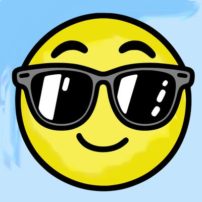 emoji with sunglasses