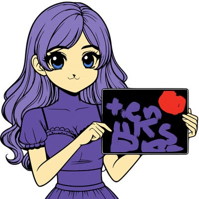 realistic pretty girl holding blank sign