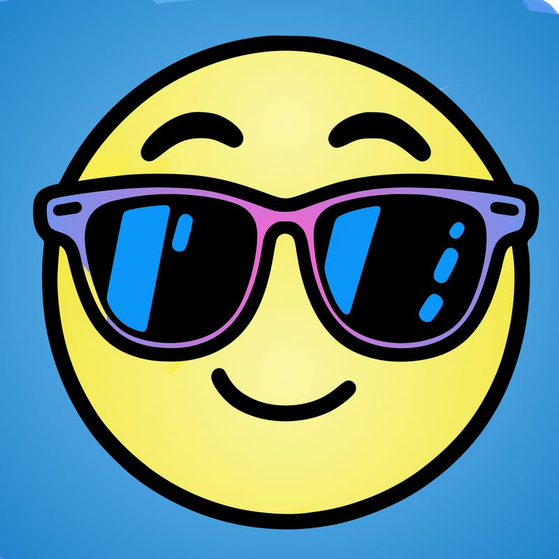 emoji with sunglasses