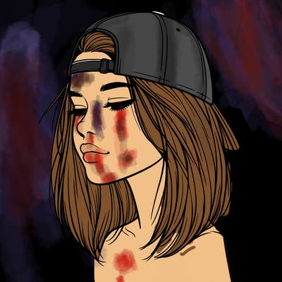 realistic  girl with a backwards hat