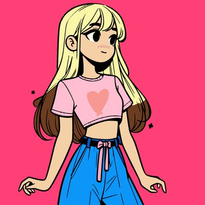 girl in a cute crop top