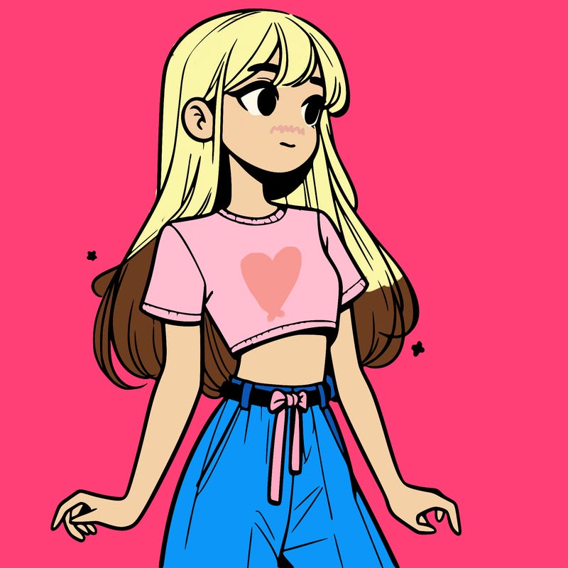 girl in a cute crop top