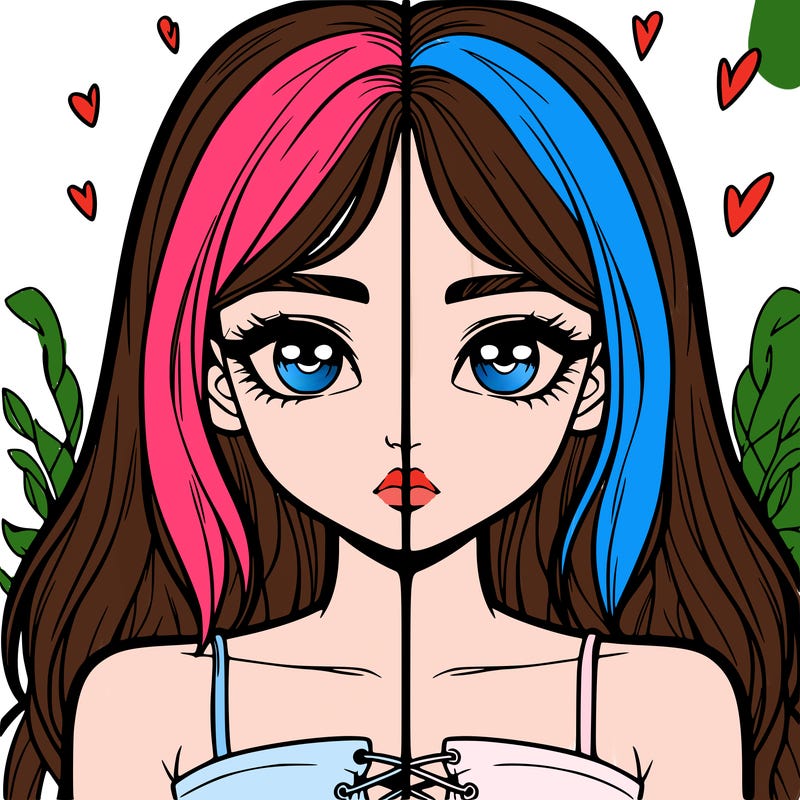 realistic girl split