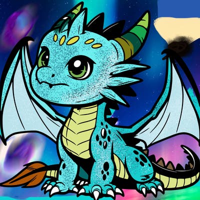 fierce baby night dragon