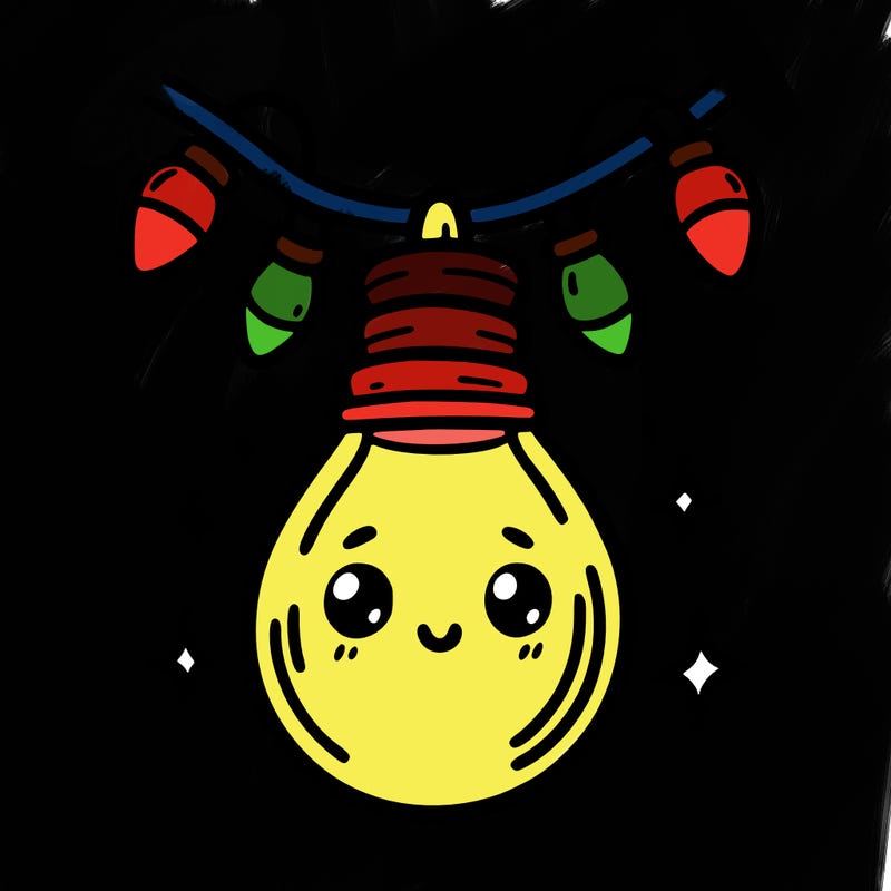 small bulb of a garland