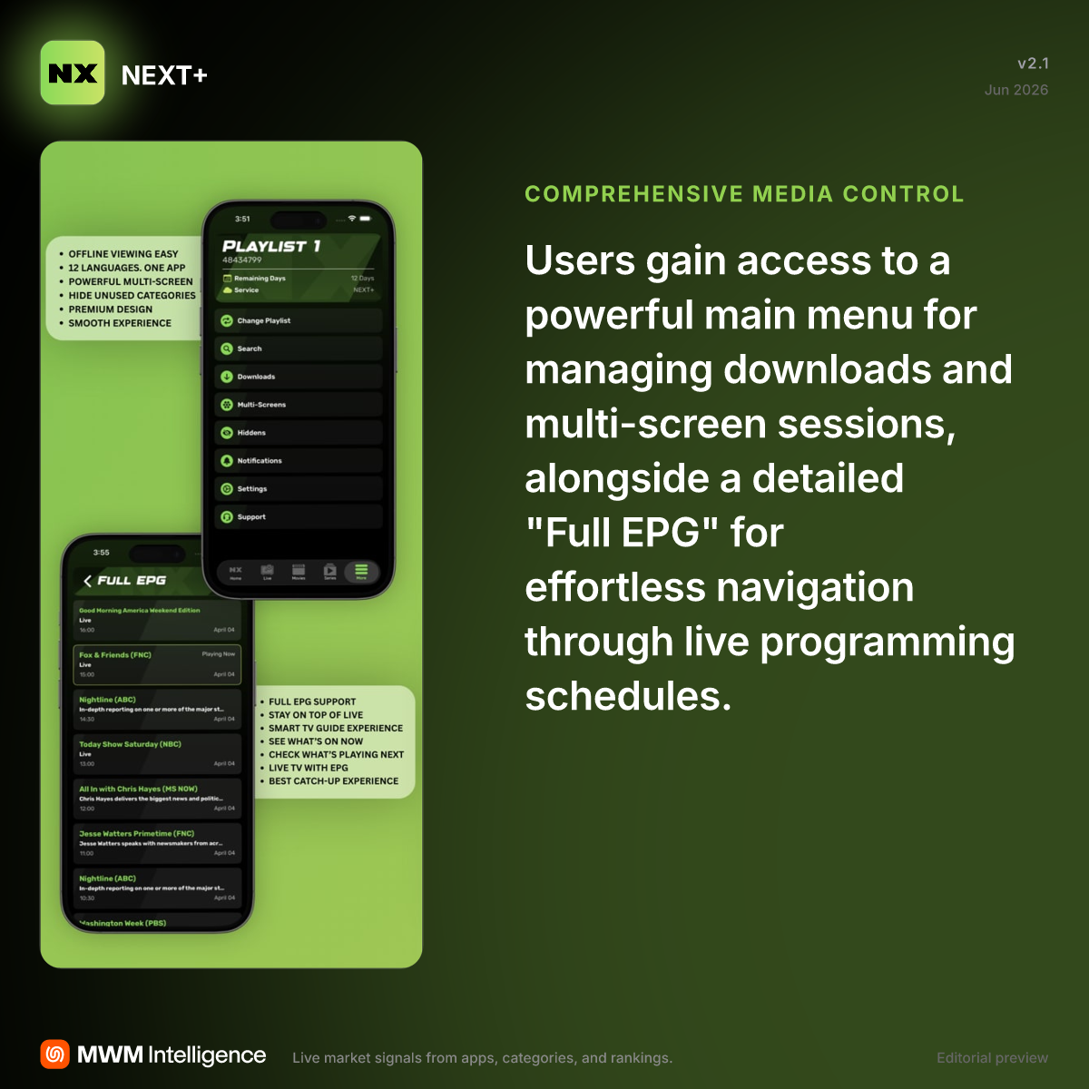 NEXT+ - Utilities App | MWM