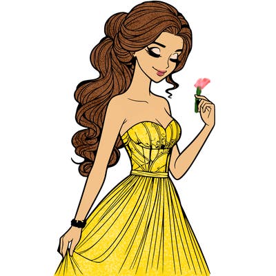 a realistic woman wearing an elegant dress