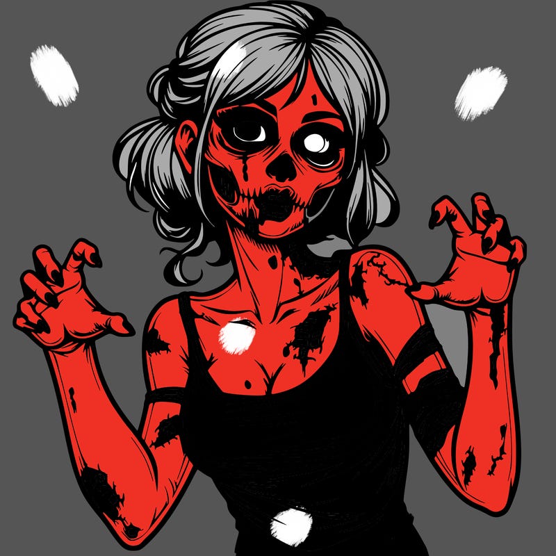 realistic zombie girl