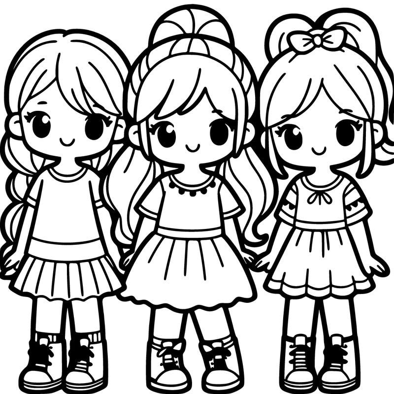 3 girls