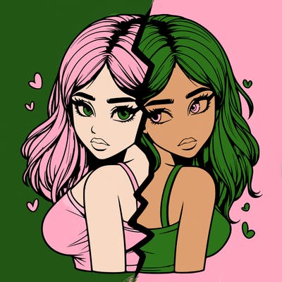 realistic girl split