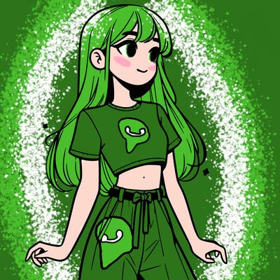 girl in a cute crop top