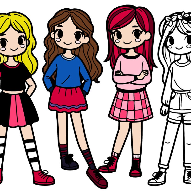 group of girls