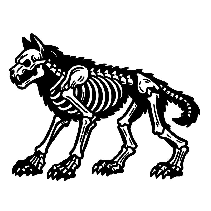 werewolf skeleton