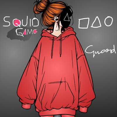 realistic girl with a oversized sweatshirt on and a bun