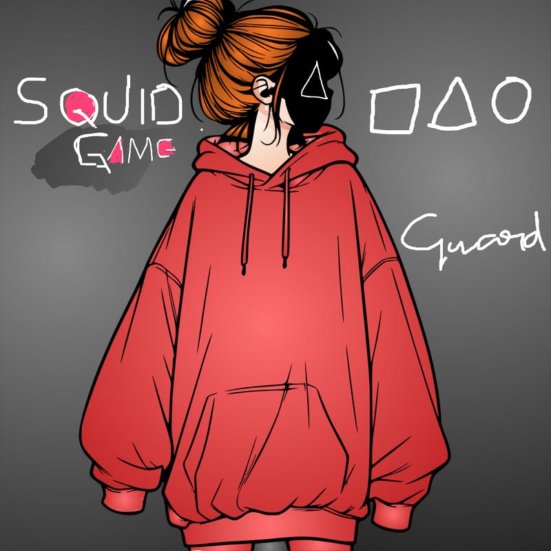 realistic girl with a oversized sweatshirt on and a bun