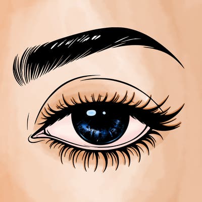 eye closed realistic