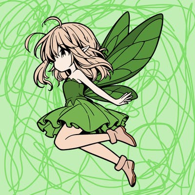 manga fairy flying