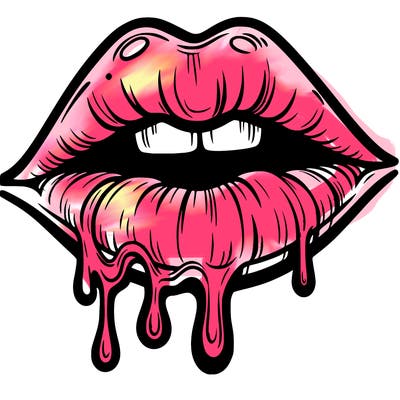 lips that look realistic and drip