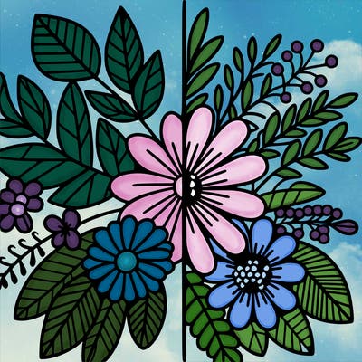 flowers split