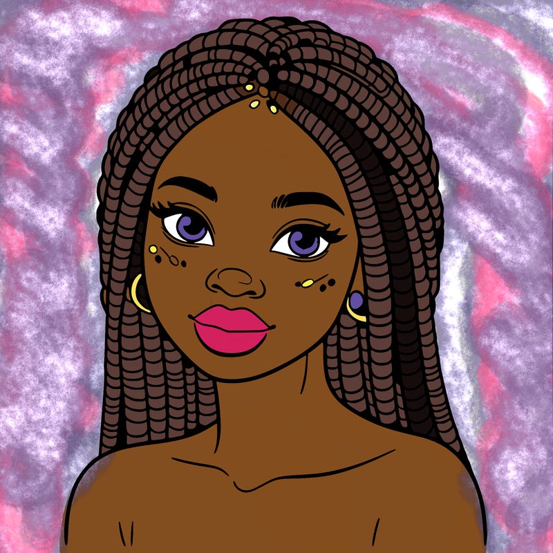 african woman with fulani braids