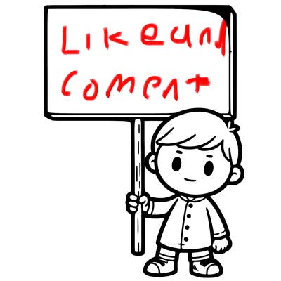 a person holding a sign that is blank