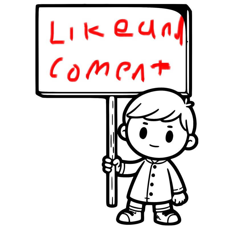 a person holding a sign that is blank