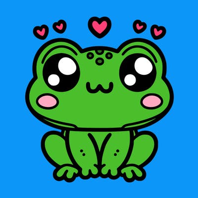 kawaii frog