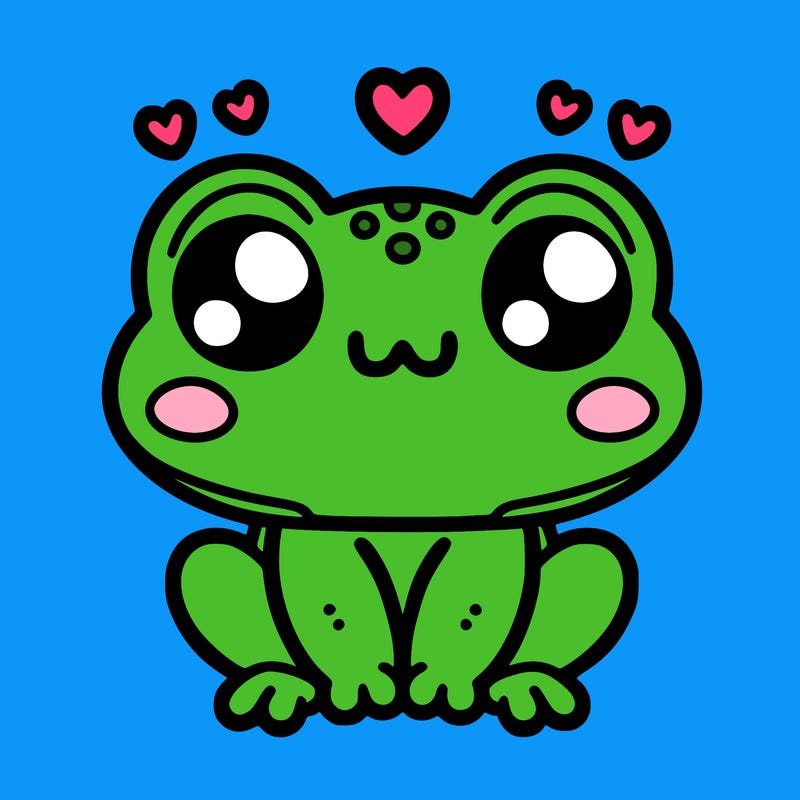 kawaii frog