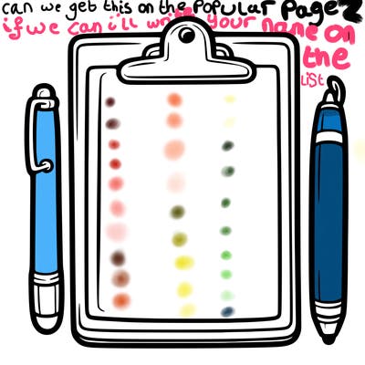 blank clip board with pen