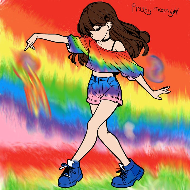 realistic girl danceing