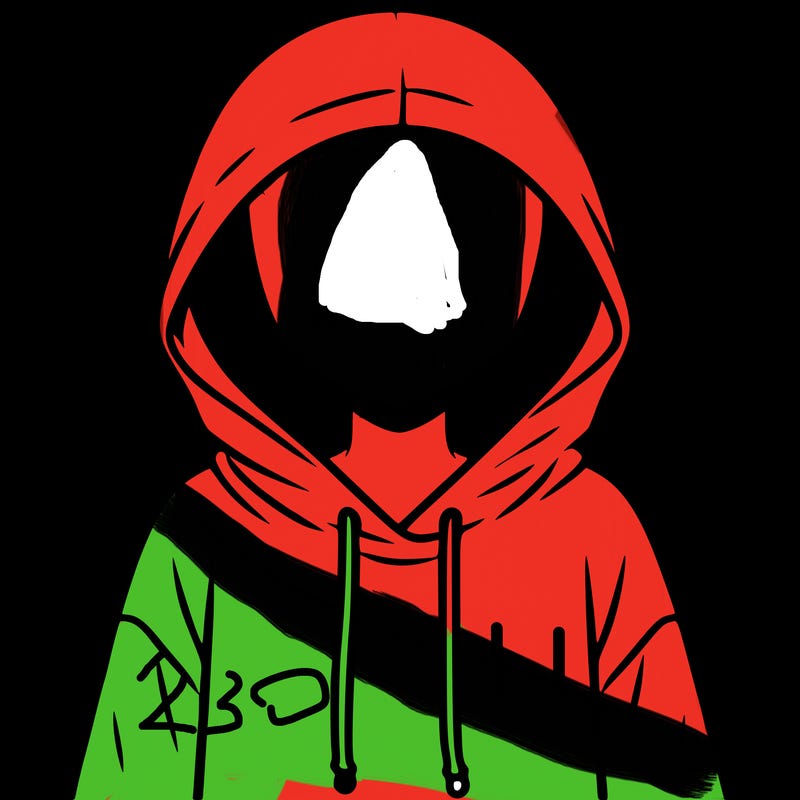 faceless girl in hoodie