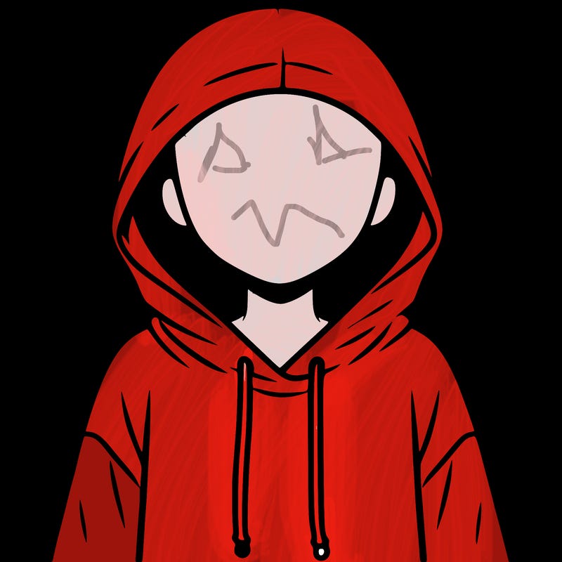 faceless girl in hoodie