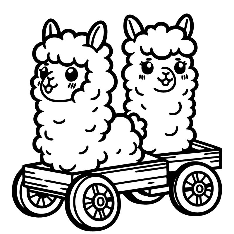 alpaca on wheels