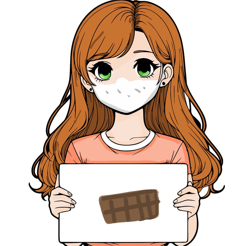 realistic girl holding a sign