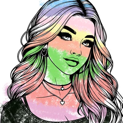 detailed realistic girl