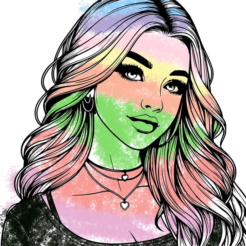 detailed realistic girl