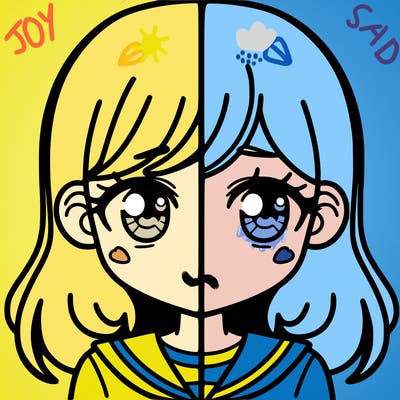 a split of a girl