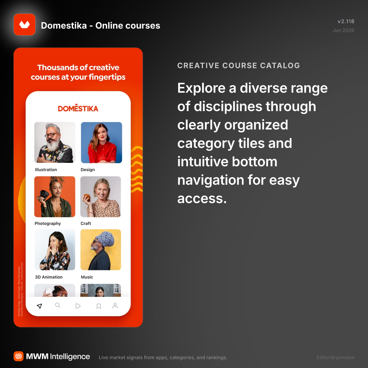 Domestika - Online courses - Education App | MWM