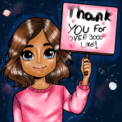 realistic girl holding up a sign