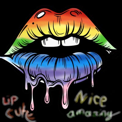 lips that look realistic and drip