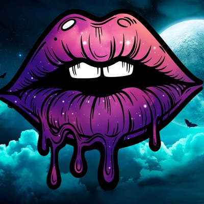 lips that look realistic and drip