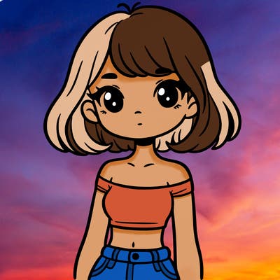 girl in a cute crop top