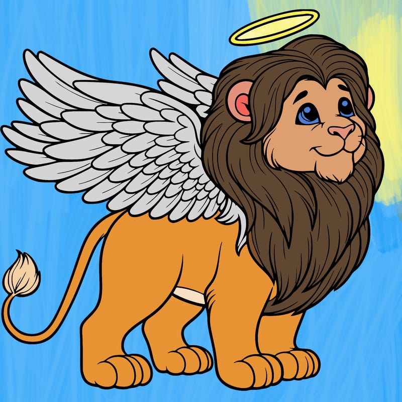 lion with wings