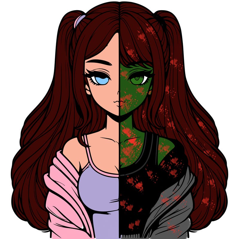 realistic girl split