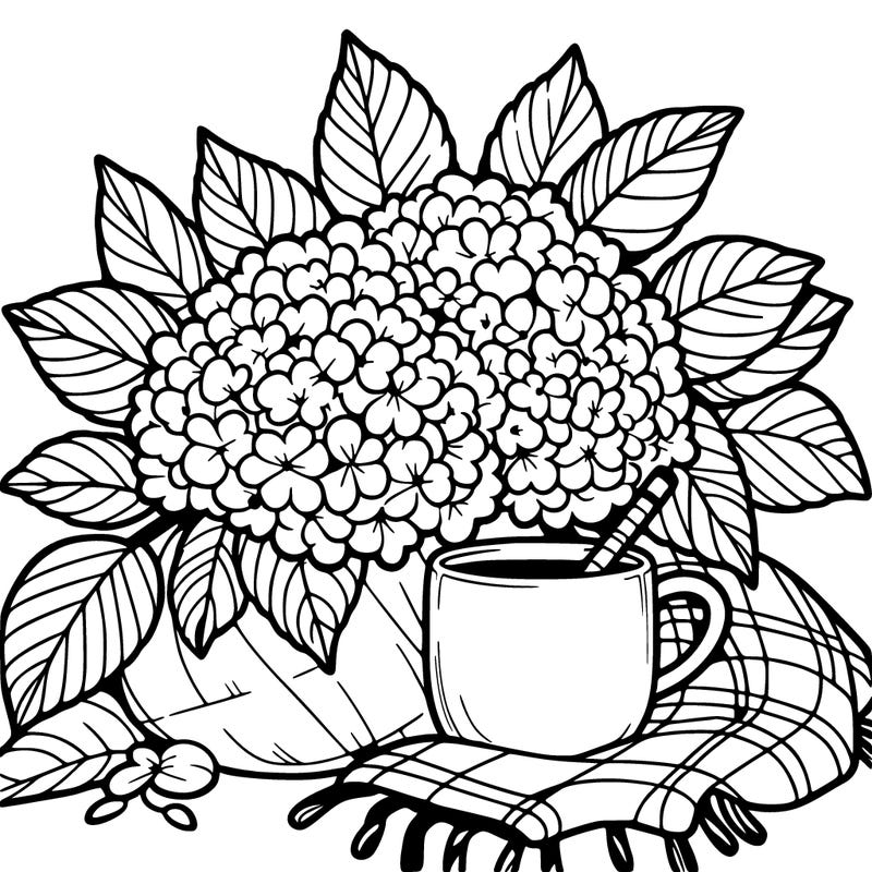 cozy hydrangeas