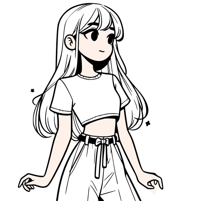 girl in a cute crop top