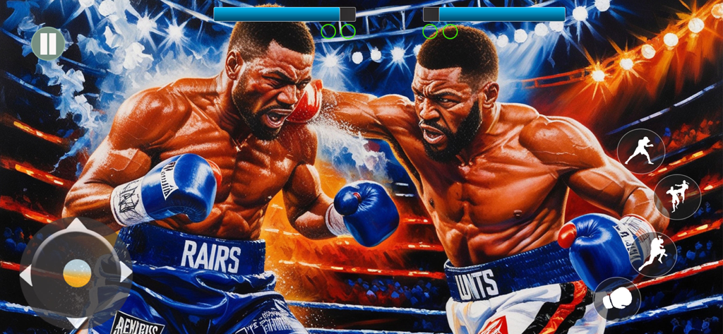 Boxing Games : Boxing Fight 3D - Un combate de boxeo 3D lleno de acción entre dos luchadores en una arena vibrante