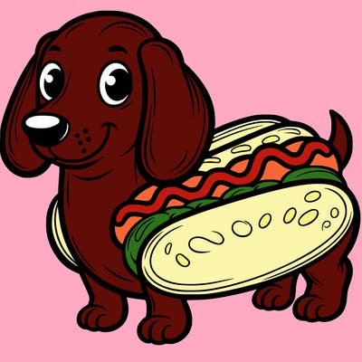 hot dog dachshund